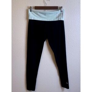 Y2K PINK Victoria's Secret Medium Fold Over Waist Yoga Pants Leggings Bling Logo